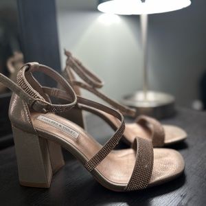 Size 9 Rose Gold Block Heels